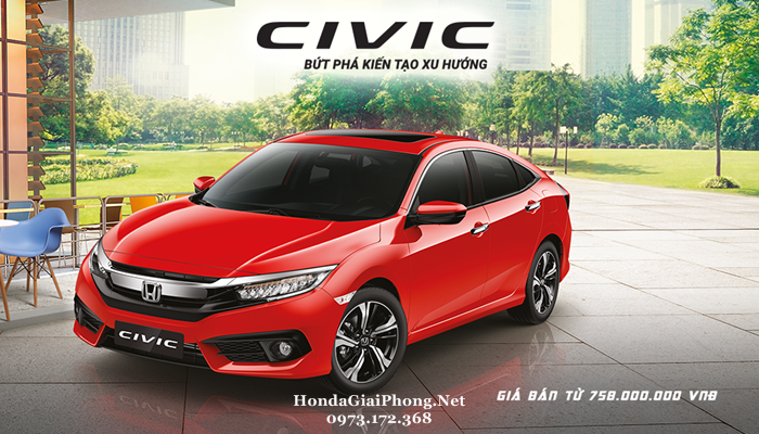 A03 gia xe oto honda civic 2018 viet nam