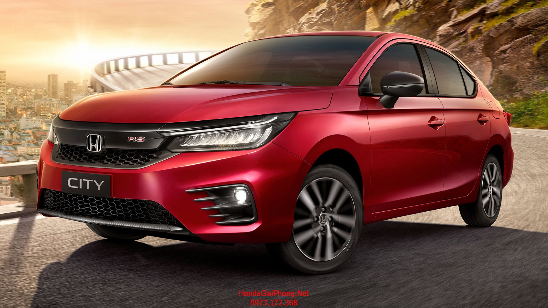 02 banner cuối xe honda city rs 2021 việt nam