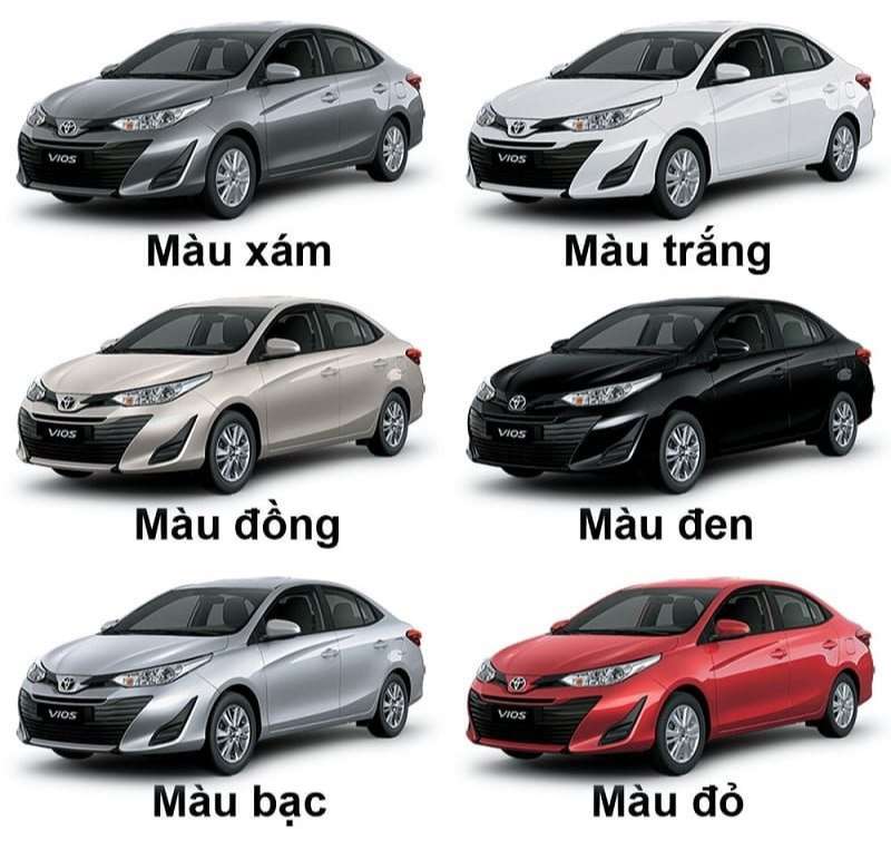 mau xe toyota vios 2023